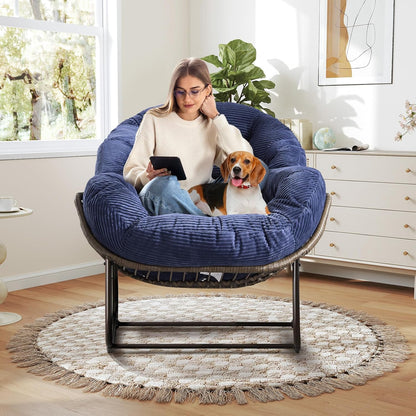 Ultimate Comfort: Sink Into Our Plush Papasan Rocker