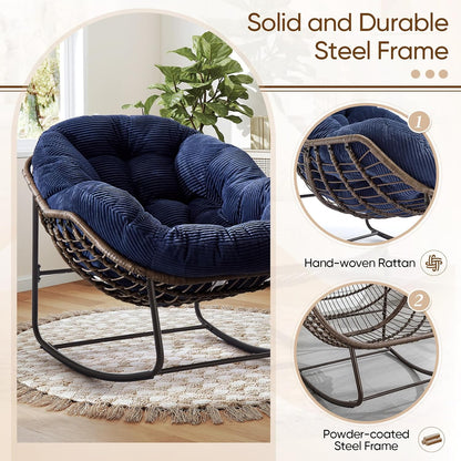 Ultimate Comfort: Sink Into Our Plush Papasan Rocker