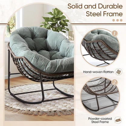 Ultimate Comfort: Sink Into Our Plush Papasan Rocker