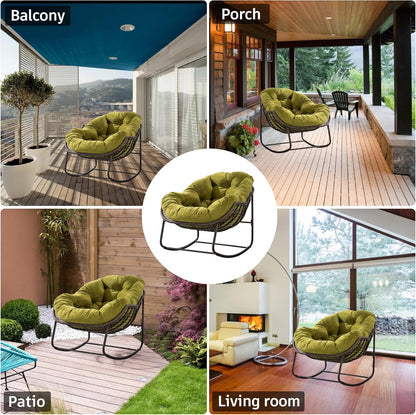 Ultimate Comfort: Sink Into Our Plush Papasan Rocker