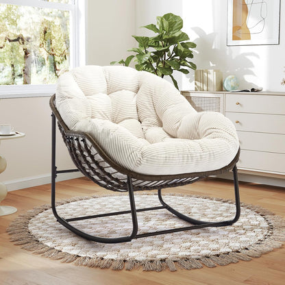 Ultimate Comfort: Sink Into Our Plush Papasan Rocker