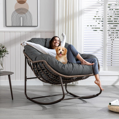 Ultimate Comfort: Sink Into Our Plush Papasan Rocker